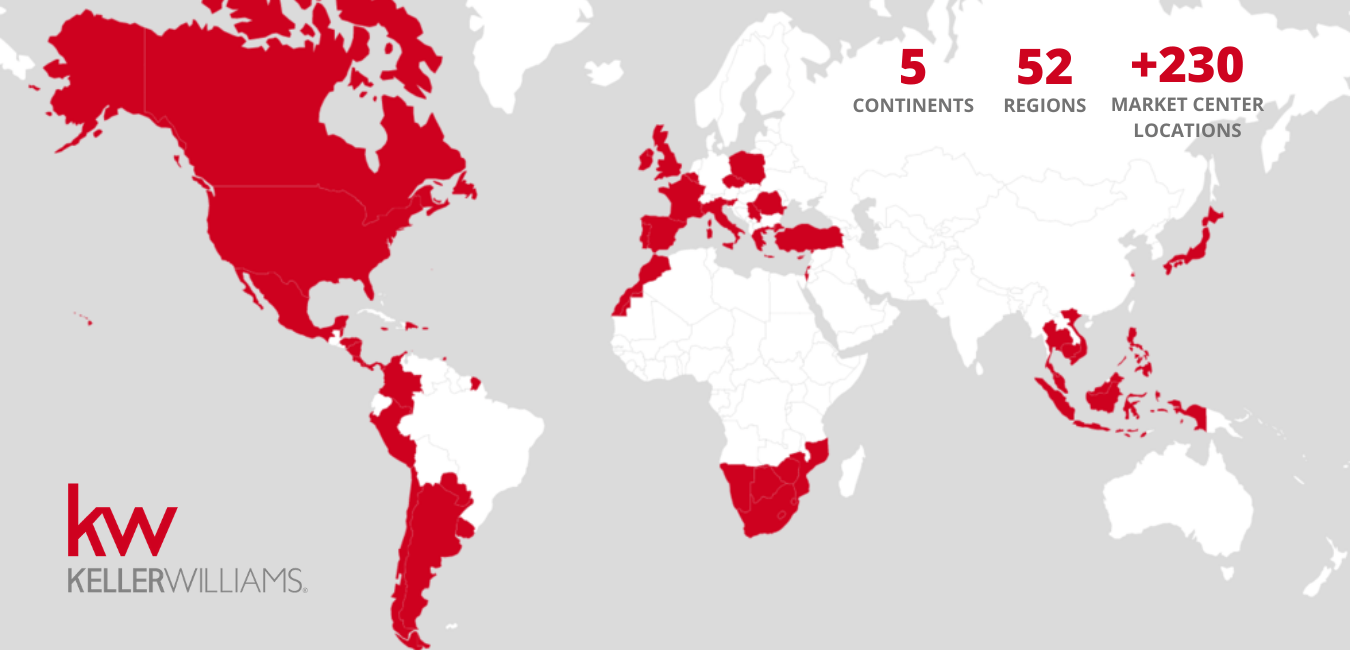 Bridge Argentina | Real Estate | Parte de la red mundial de Keller Williams mapa de keller williams