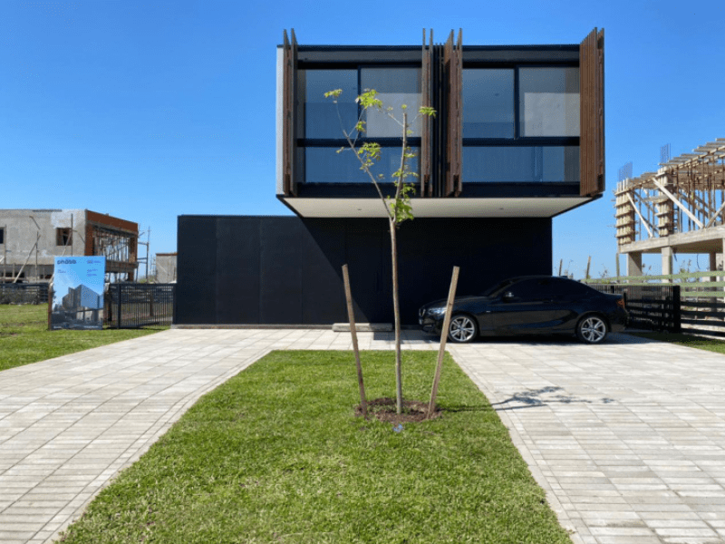 casa construida con steel frame